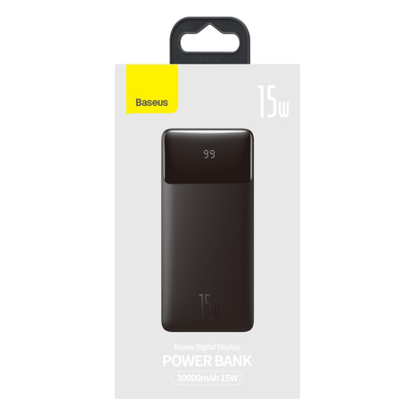 Фото Powerbank BASEUS Bipow Overseas 15W 30000mAh Black (PPDML-K01)