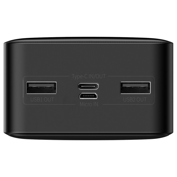 Powerbank BASEUS Bipow Overseas 15W 30000mAh Black (PPDML-K01) Емкость 30000