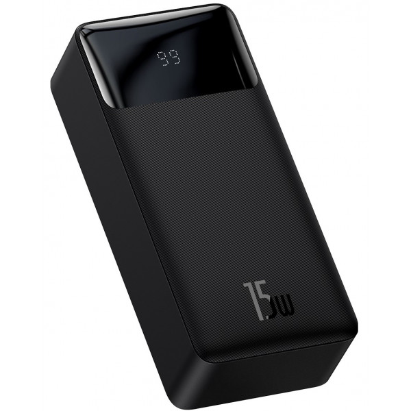 Powerbank BASEUS Bipow Overseas 15W 30000mAh Black (PPDML-K01) Комплектация  powerbank, документация, USB кабель