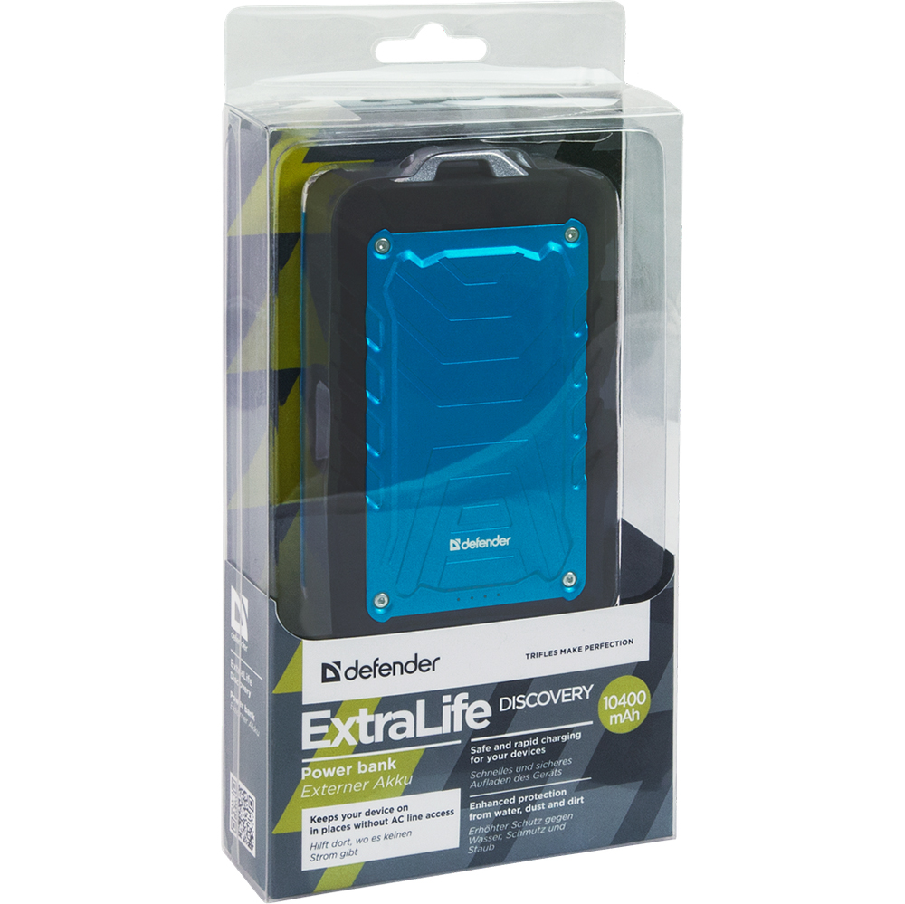 Фото 4 Powerbank DEFENDER ExtraLife Discovery 10400мАч (83624)