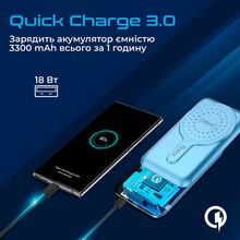 Powerbank PROMATE Powermag-10Pro 10000mAh Blue (powermag-10pro.blue)