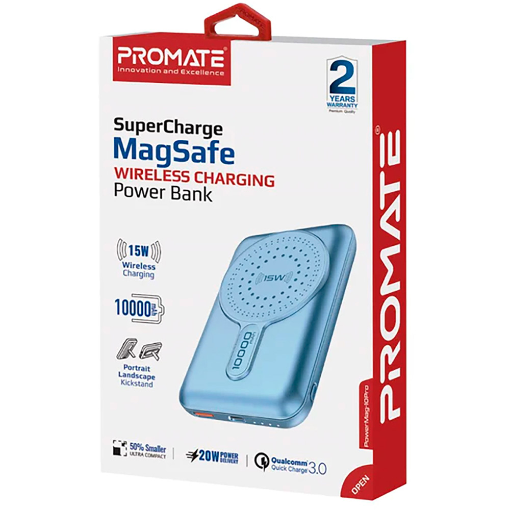 Powerbank PROMATE Powermag-10Pro 10000mAh Blue (powermag-10pro.blue) Торговая марка PROMATE