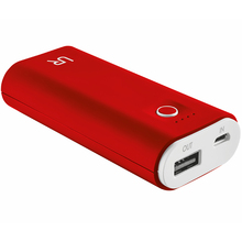 Powerbank TRUST URBAN REVOLT Cinco Powerbank 5200 red/white (20509)