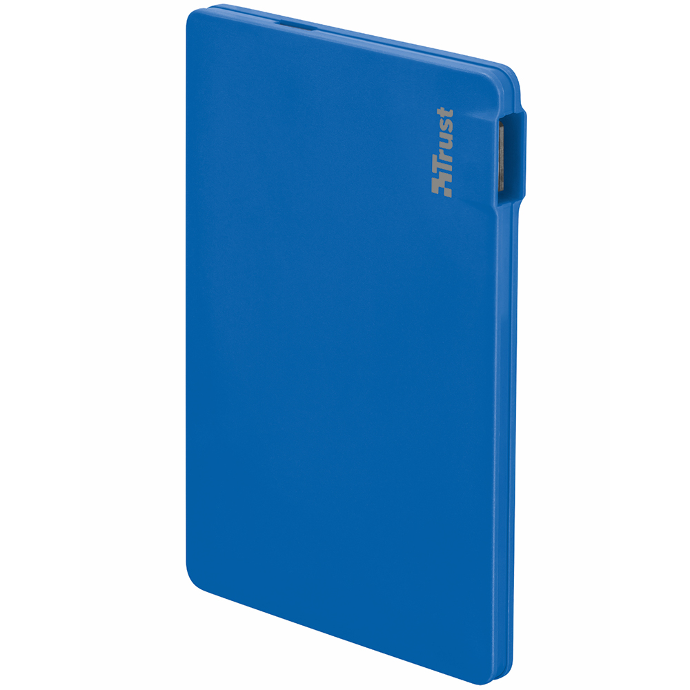 Powerbank TRUST Power Bank 2200T Ultra-thin Charger Blue (20914) Входной разъем micro-USB