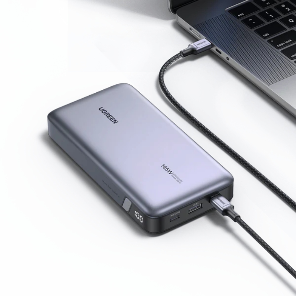 Powerbank UGREEN 25000 mAh 145W USB-C Gray (PB205/90597A) Емкость 25000