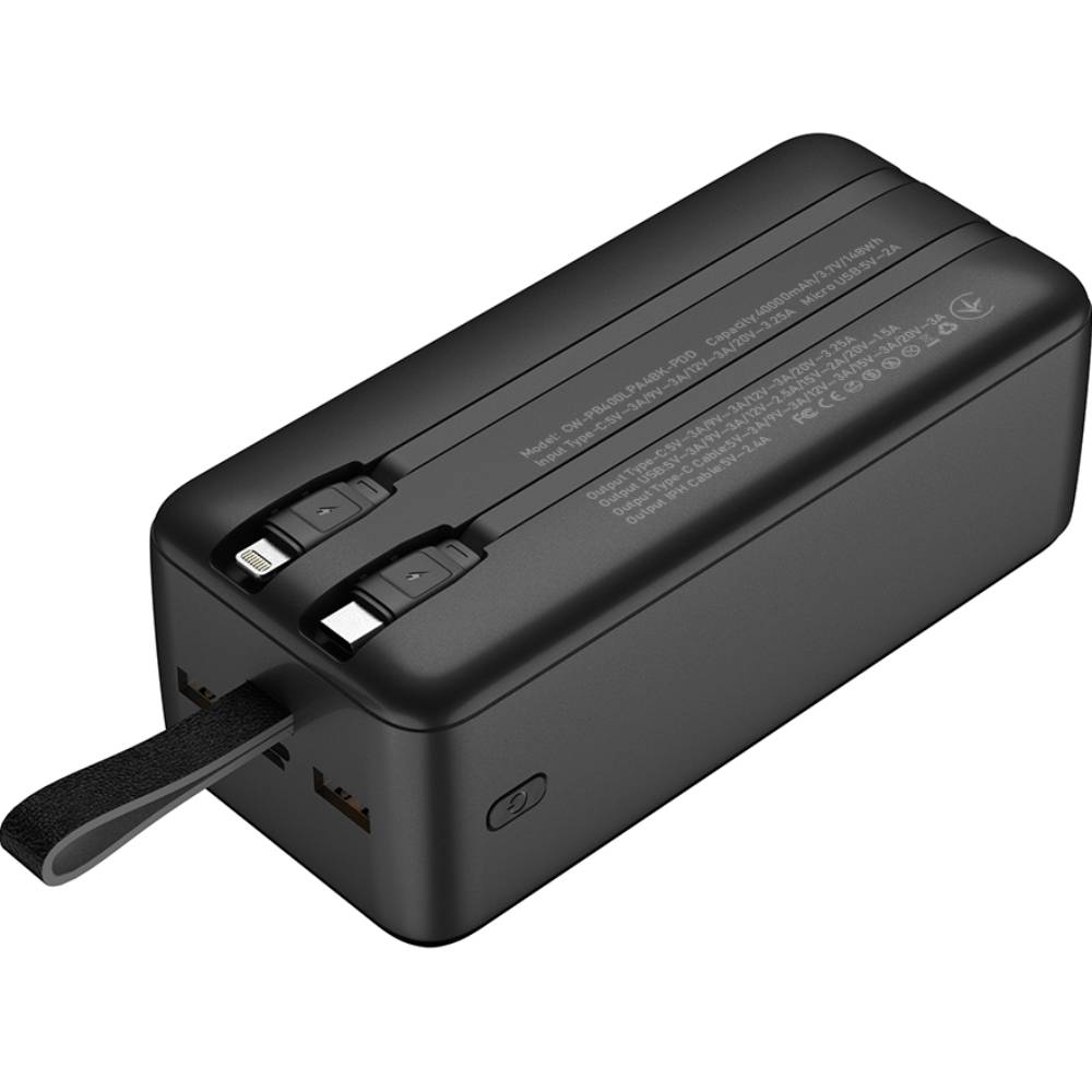 Powerbank COLORWAY 40000 mAh Powerful Black (CW-PB400LPA4BK-PDD) Тип акумулятора Li-Pol