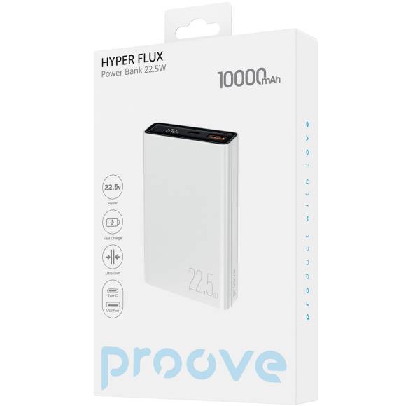 Powerbank PROOVE Hyper Flux 22.5W 10000mAh White (55773white) Торгова марка Proove