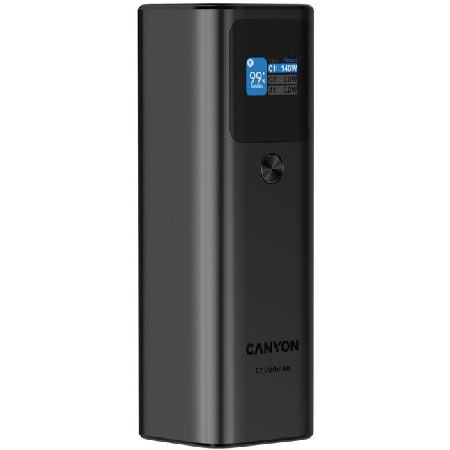 Powerbank CANYON 27000mAh PB-2010 TFT PD140W Dark Grey (CNE-CPB2010DG) Тип акумулятора Li-Pol