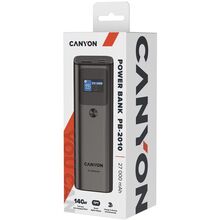 Powerbank CANYON 27000mAh PB-2010 TFT PD140W Dark Grey (CNE-CPB2010DG)
