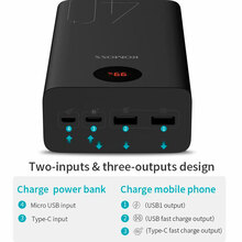 Powerbank ROMOSS PEA40 40000mAh 18W Black (PEA40-112-2135)