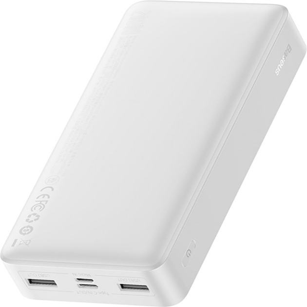 powerbank BASEUS Bipow Overseas 15W 20000mAh white(39017white) Емкость 20000