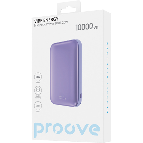 Powerbank PROOVE Vibe Energy 20W 10000mAh Purple (PBVE20020009) Торгова марка Proove