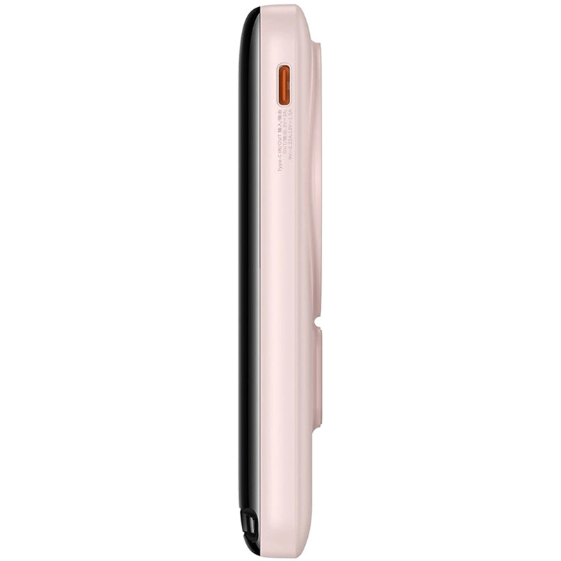 Зовнішній вигляд Powerbank BASEUS Magnetic Bracket Overseas Edition 20W 10000mAh Pink (PPCX000204)