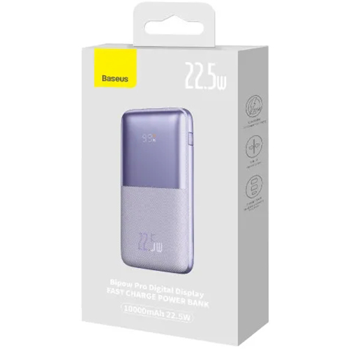 Покупка Powerbank BASEUS Bipow Pro Digital Display 22.5W 10000 mAh Purple (PPBD040005)