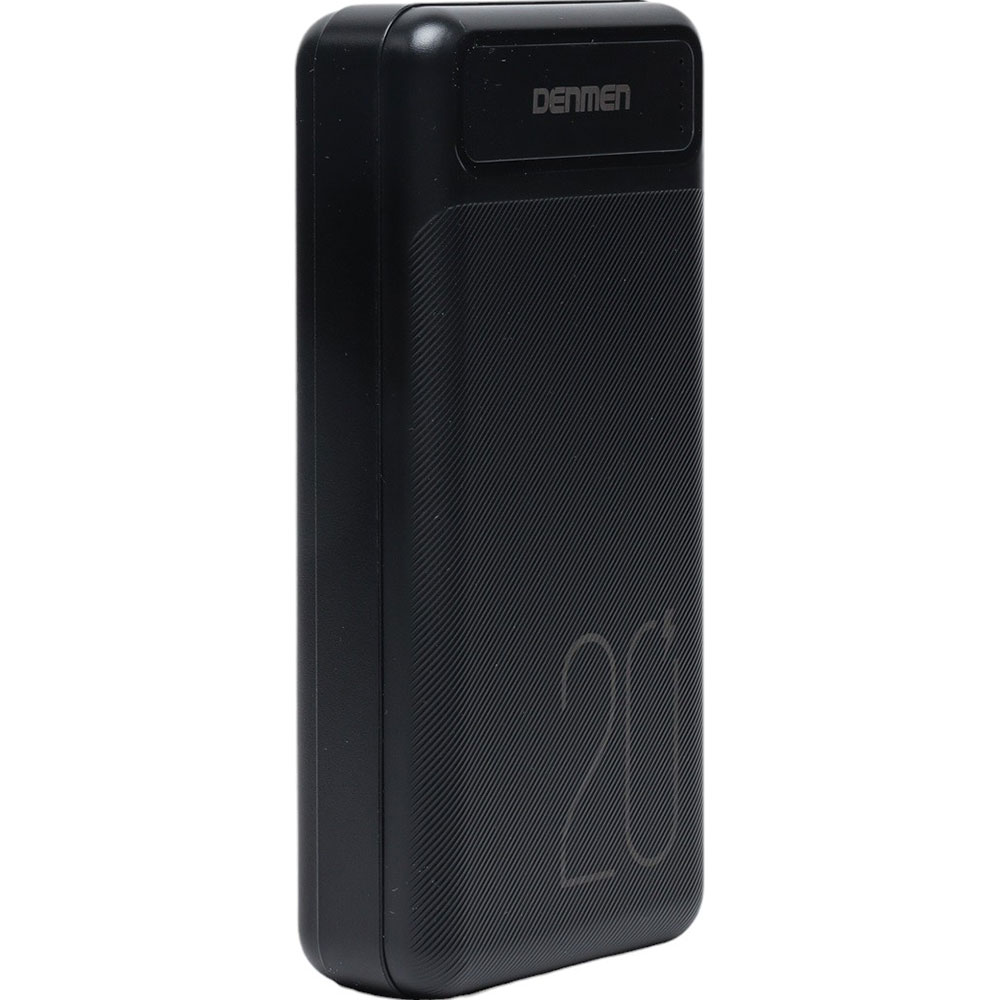 Powerbank DENMEN DP10 20000mAh (DP10-BK) Комплектация  портативная батарея, кабель