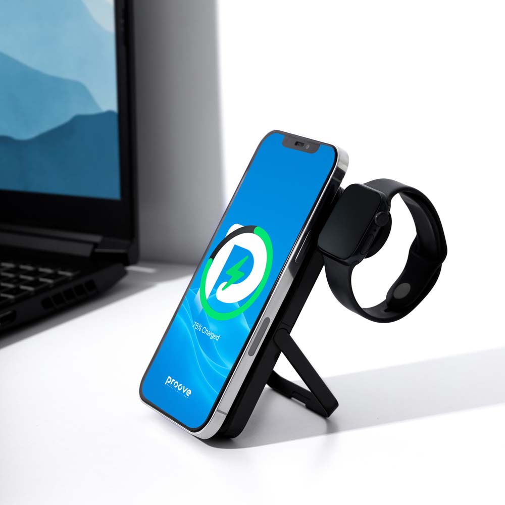 Powerbank PROOVE Power Stand 2 in 1 20W 10000mAh Black (57732black) Входной разъем USB Type-C