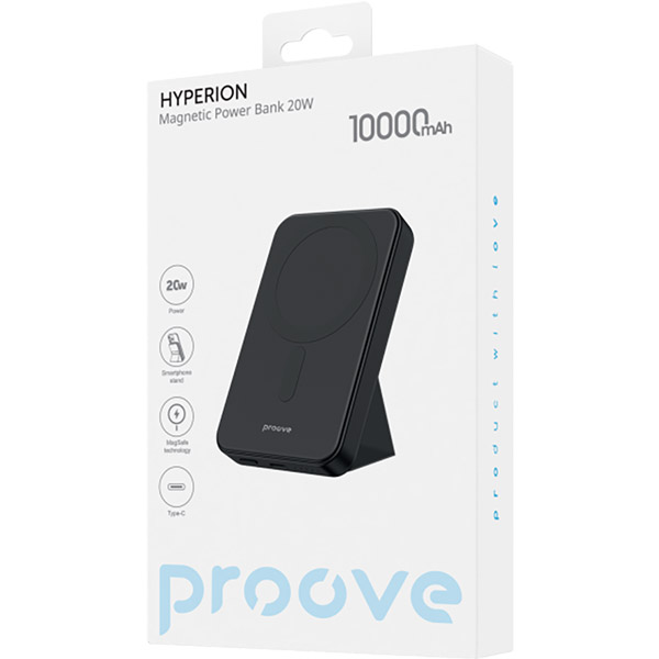 Powerbank PROOVE Hyperion 20W 10000mAh Black (55776black) Торгова марка Proove