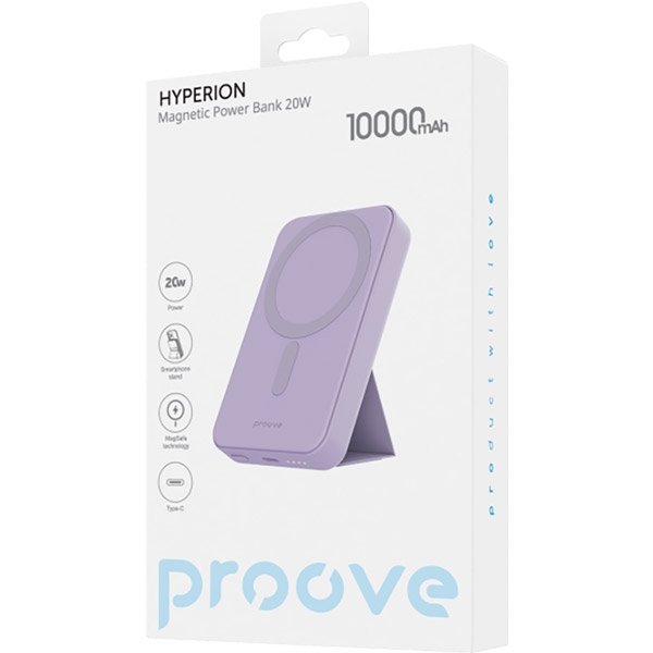 Powerbank PROOVE Hyperion 20W 10000mAh Purple (55776purple) Торгова марка Proove