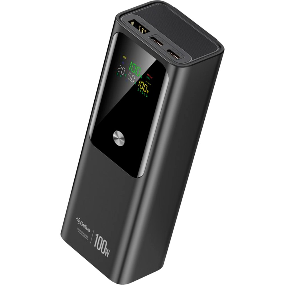 Powerbank GELIUS GT 20000mAh QC+PD 100W GP-PB307 Black (00000099212) Тип аккумулятора Li-Ion