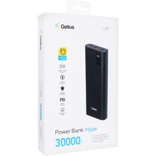 Powerbank GELIUS Hype GP-PB306 QC+PD 100W 30000mAh Black (00000099209)