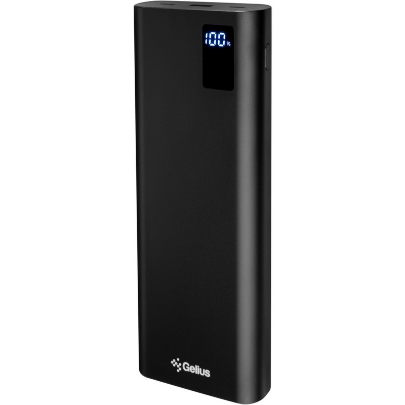 Зовнішній вигляд Powerbank GELIUS Hype GP-PB306 QC+PD 100W 30000mAh Black (00000099209)
