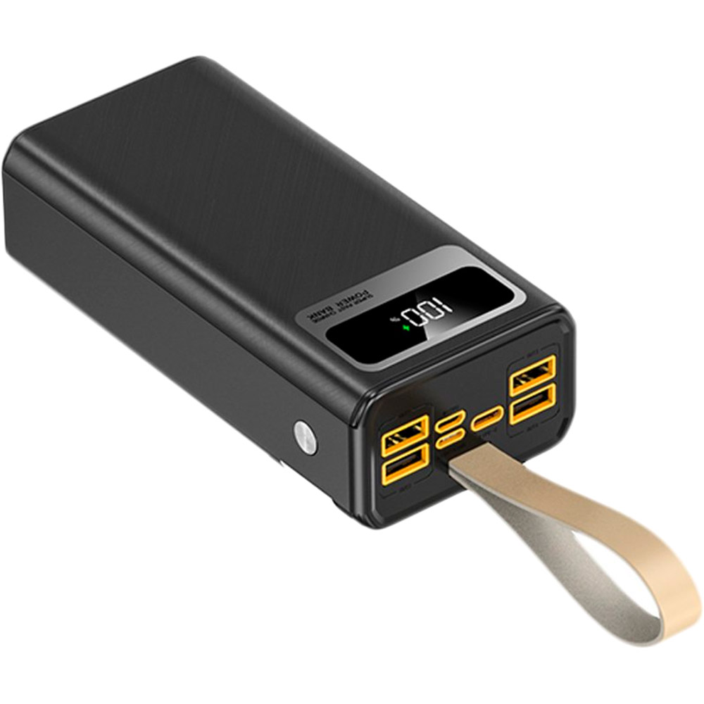 Powerbank GELIUS Wide 40000mAh (QC+PD 22.5W/Led) GP-PB308 Black (00000099213) Емкость 40000