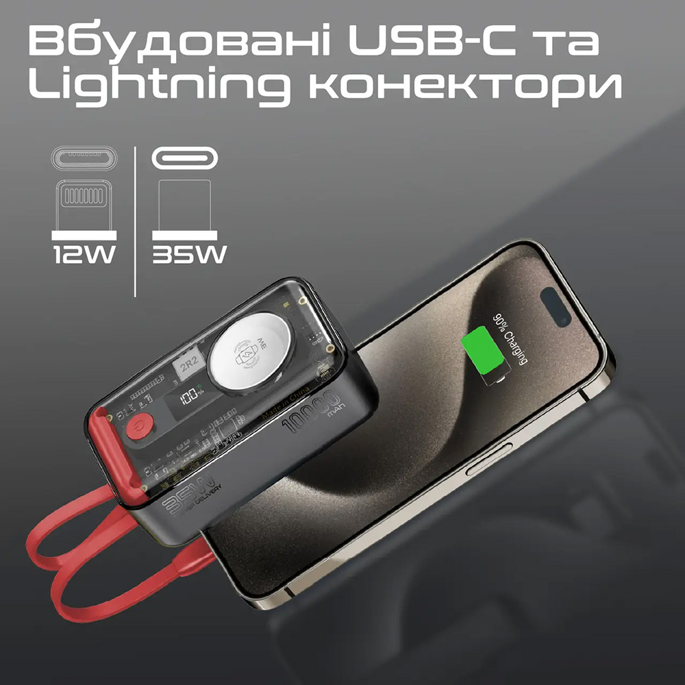 Ровербанк PROMATE Mavrix 10000mAh (mavrix) Тип акумулятора Li-Ion