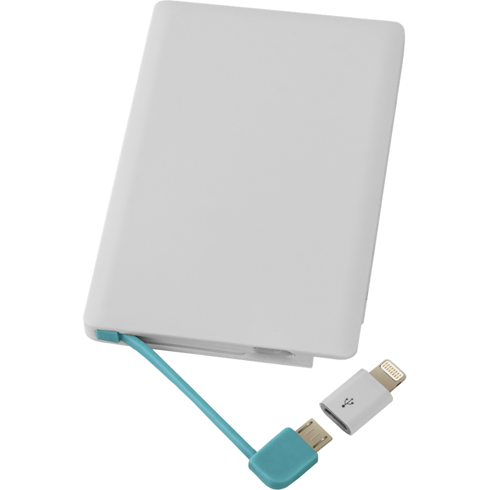 Powerbank DEFENDER ExtraLife Vacation 01 2500mAh White (29731) Комплектація  Перехідник з мікро-USB на Lighting