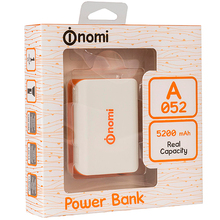 Powerbank NOMI A052 5200 mAh оранжевый