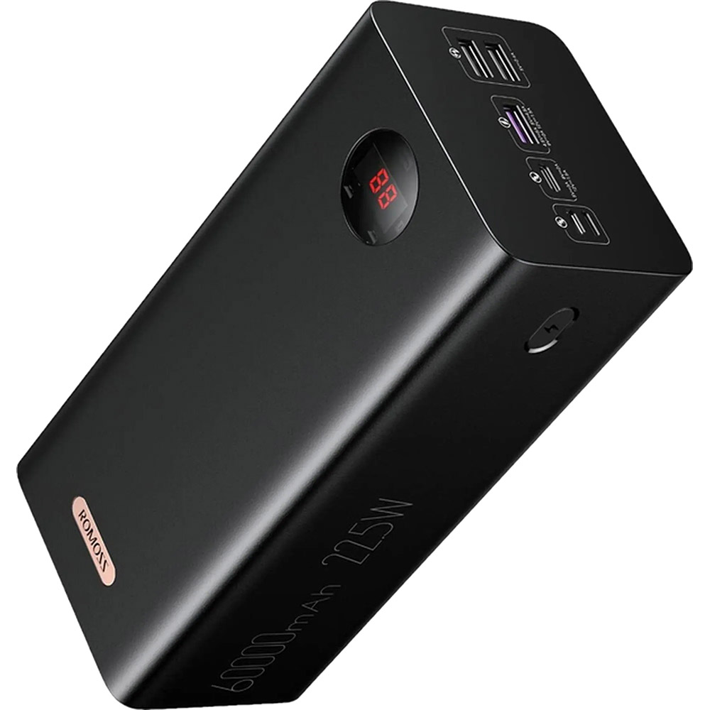 Powerbank ROMOSS PEA60 22,5W(PEA60-152-2A42H) 60000mah Black Комплектация  кабель; инструкция; гарантийный талон