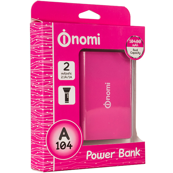 Фото 4 Powerbank NOMI A104 10400 mAh розовый