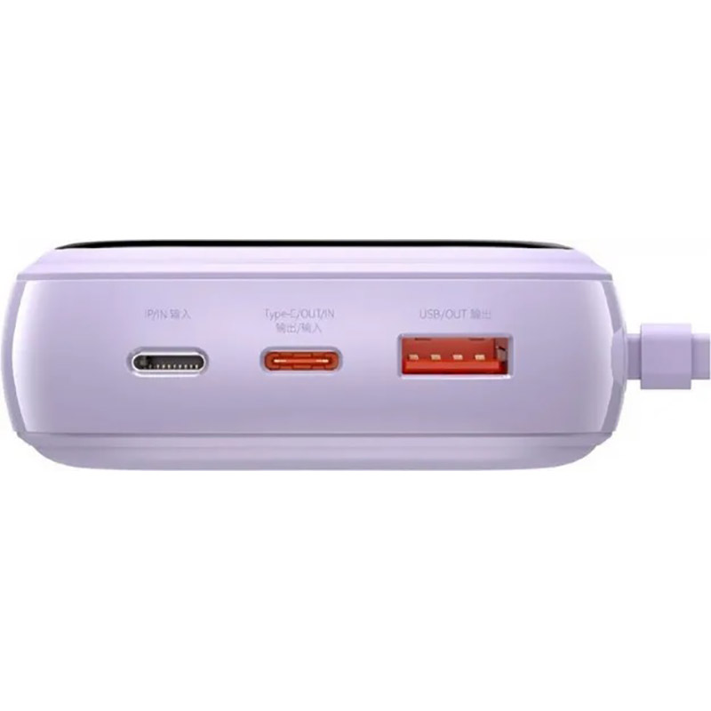 Powerbank BASEUS Qpow Pro Display 22,5W(PPQD030105) 20000mah Violet Комплектація  керівництво; гарантія