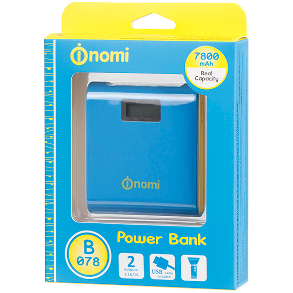 Фото 4 Powerbank NOMI B078 7800 mAh жовто-синій