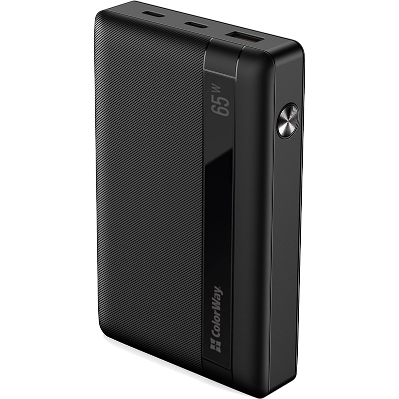 Powerbank COLORWAY Powerful 20000 mAh Black (CW-PB200LPA3BK-PDD) Тип аккумулятора Li-Pol