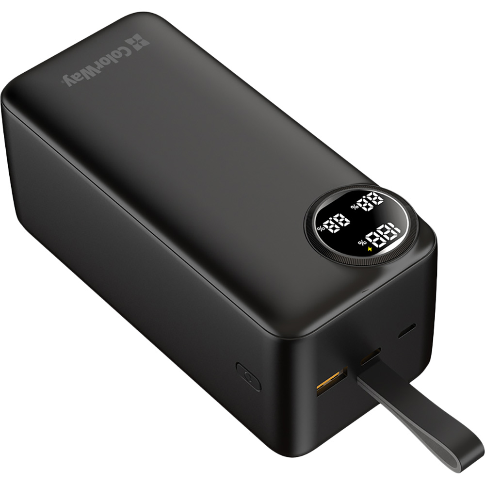 Powerbank COLORWAY LCD 50000 mAh Black (CW-PB500LPA4BK-PDD) Тип акумулятора Li-Pol