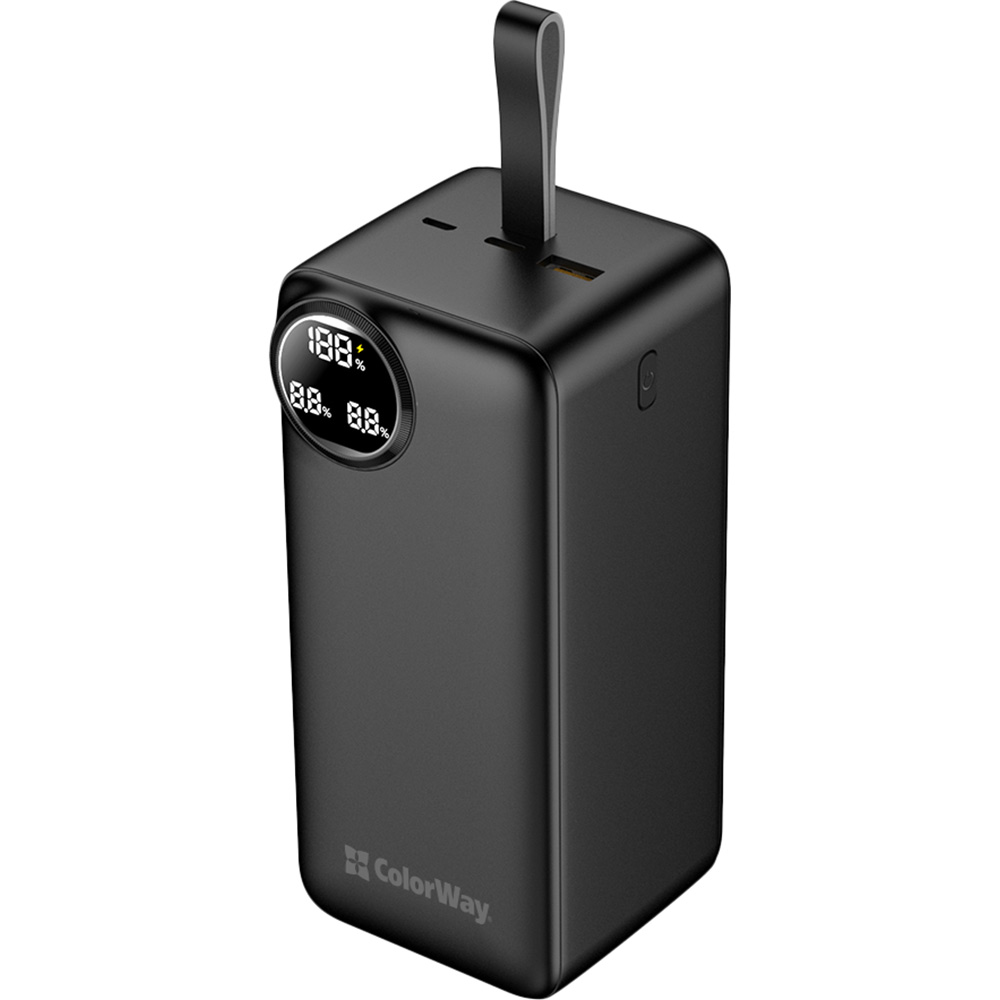 Powerbank COLORWAY LCD 50000 mAh Black (CW-PB500LPA4BK-PDD)