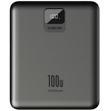 Харьков купить Powerbank CANYON PB-2008 LED FLAT PD100 W 20000 mAh QC3.0 Dark Grey (CNE-CPB2008DG)