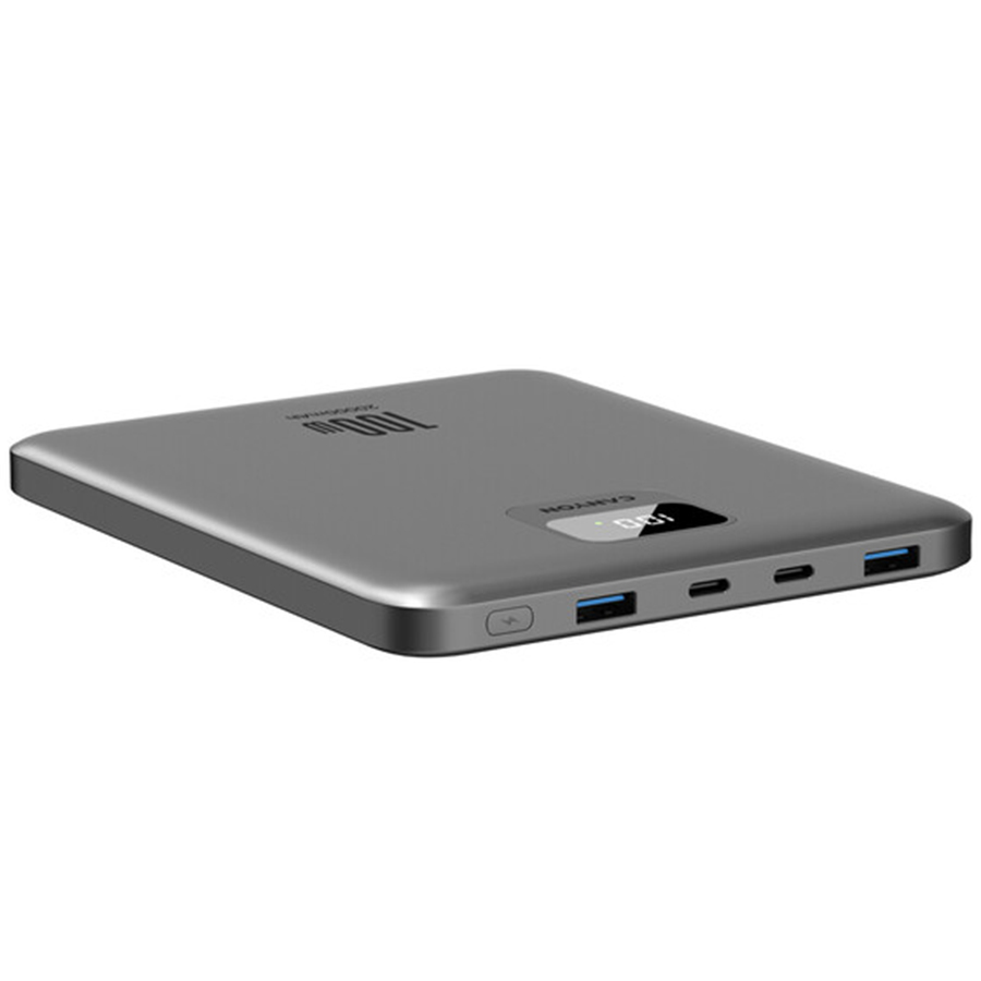 Powerbank CANYON PB-2008 LED FLAT PD100 W 20000 mAh QC3.0 Dark Grey (CNE-CPB2008DG) Входной разъем USB Type-C