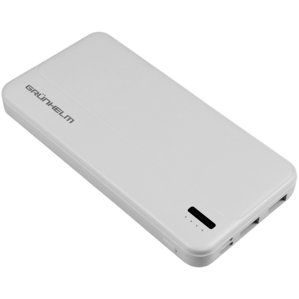 Powerbank GRUNHELM 10000mAh white (GP-10W) Емкость 10000