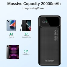 Powerbank CHOETECH B729 20000 mAh 22.5W Black (B729-BK)