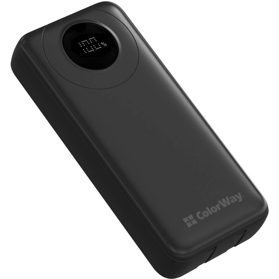 Powerbank COLORWAY 20000 mAh EnergyPlus LCD Black (CW-PB200LPB4BK-PDD) Тип аккумулятора Li-Pol