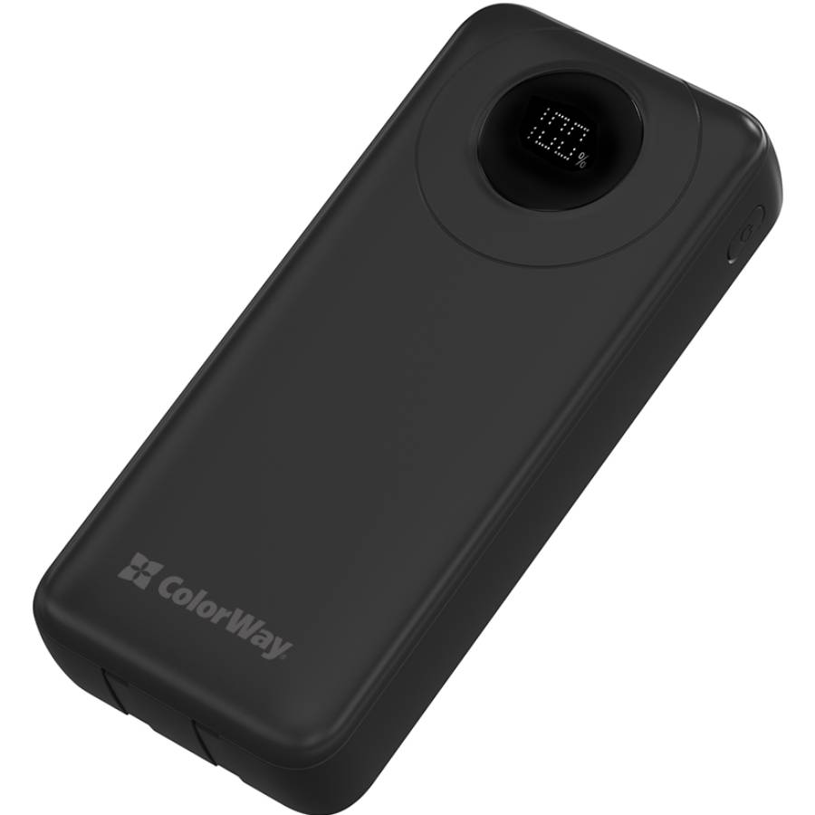 Powerbank COLORWAY 20000 mAh EnergyPlus LCD Black (CW-PB200LPB4BK-PDD) Емкость 20000