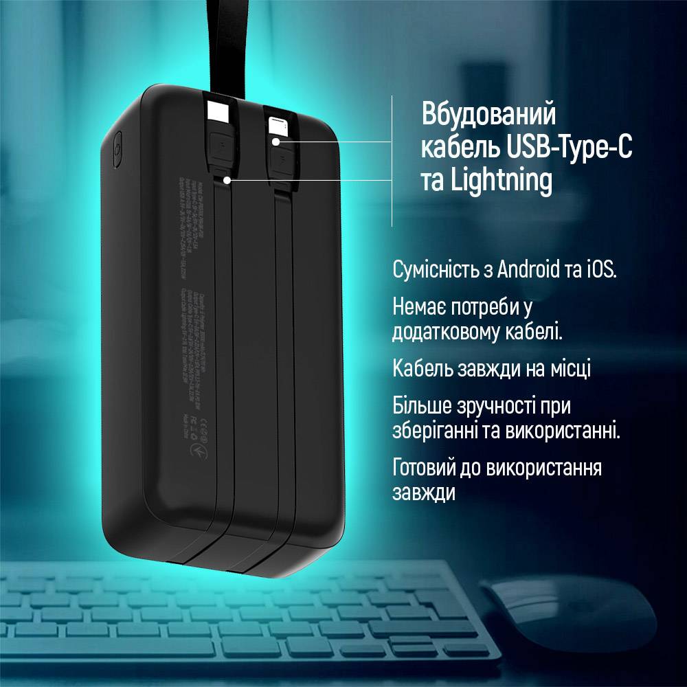 Фото 15 Powerbank COLORWAY 30000 mAh EnergyPlus LCD Black (CW-PB300LPB4BK-PDD)