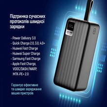 Powerbank COLORWAY 30000 mAh LCD Black (CW-PB300LPC5BK-PDD)