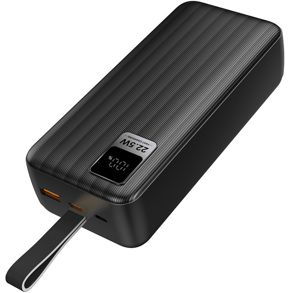 Powerbank COLORWAY 30000 mAh LCD Black (CW-PB300LPC5BK-PDD) Входной разъем micro-USB, USB Type-C