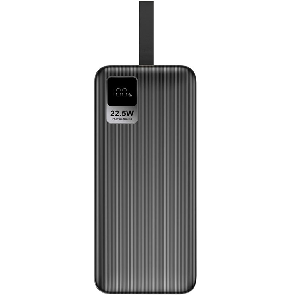 Powerbank COLORWAY 30000 mAh LCD Black (CW-PB300LPC5BK-PDD) Емкость 30000