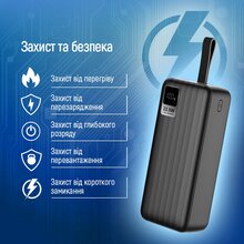 Powerbank COLORWAY 30000 mAh LCD Black (CW-PB300LPC5BK-PDD)