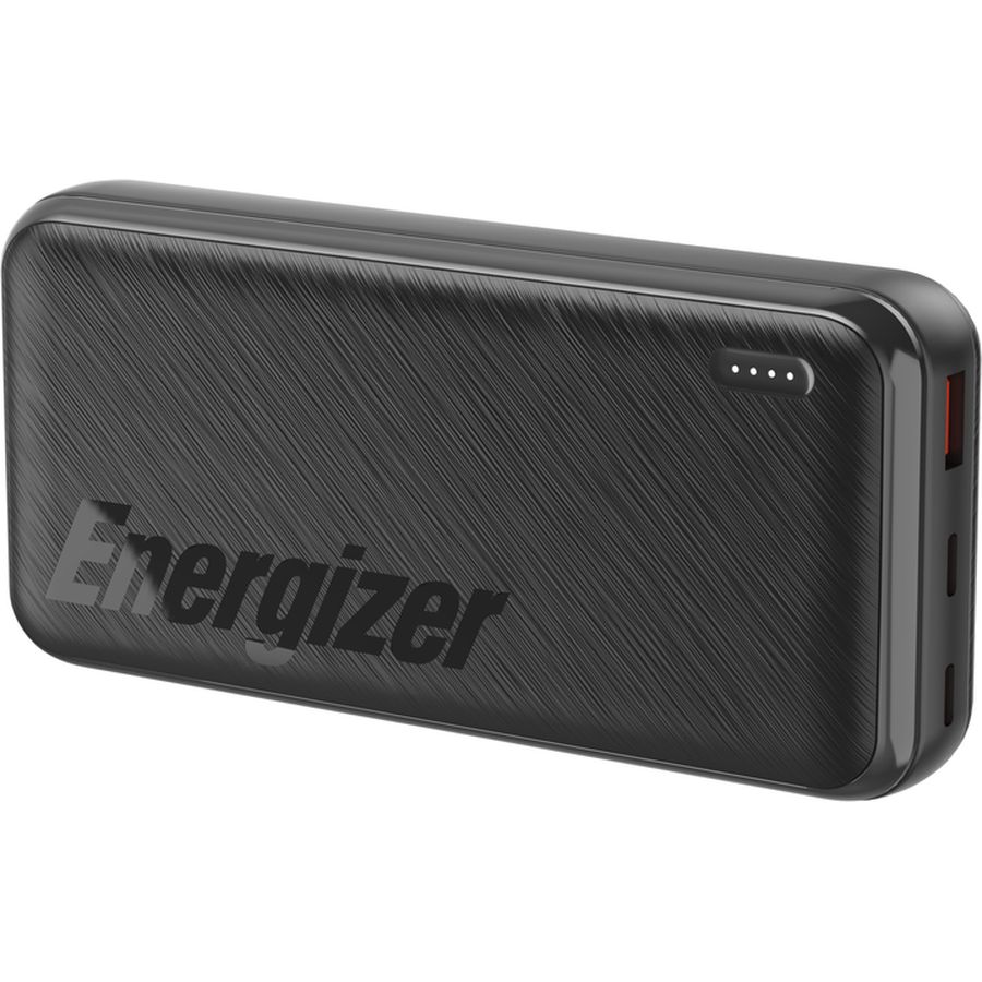 Powerbank  ENERGIZER UE20055PQ 20000 mAh PD20W + QC22.5W Black (UE10055PQ) Вхідний роз'єм USB Type-C