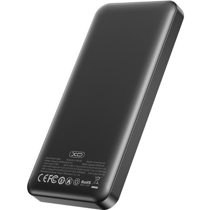 Рowerbank XO PR238 10000 mAh PD20W + QC22.5W Black (PR238_Black) Емкость 10000