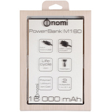 Powerbank NOMI M160 16000 mAh золотий